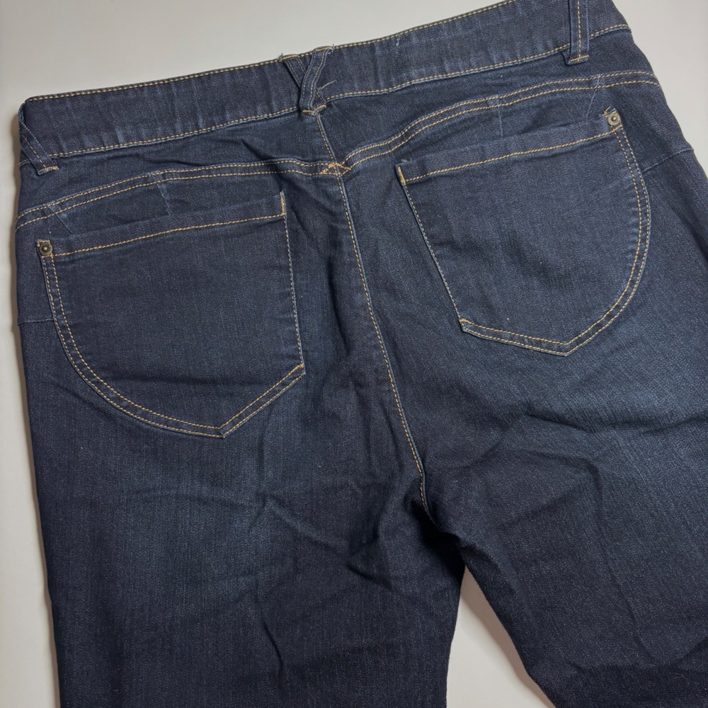 Democracy Ab solution Booty Lift Dark Wash Denim Jeans Women's 14 Stretch - Picture 2 of 11